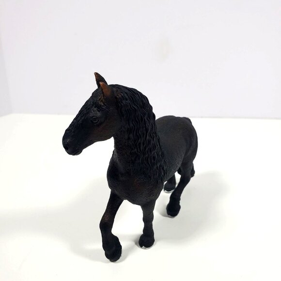 2009 Schleich Freisian Horse D-73527 Realistic Black Figure - Picture 3 of 16